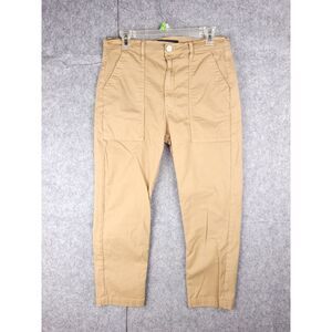 3x1 Sabine Pants Trousers Women's 28 x 24.5 Beige Chino Made USA